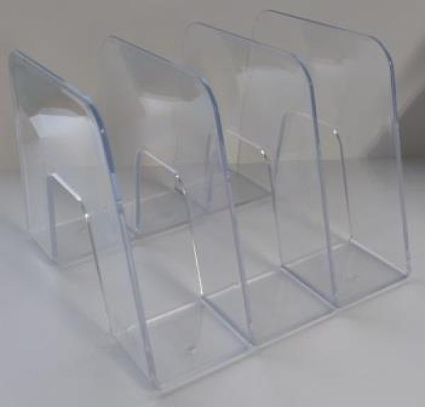 Stehsammler Katalogsammler SORTER 3 Fächer transparent